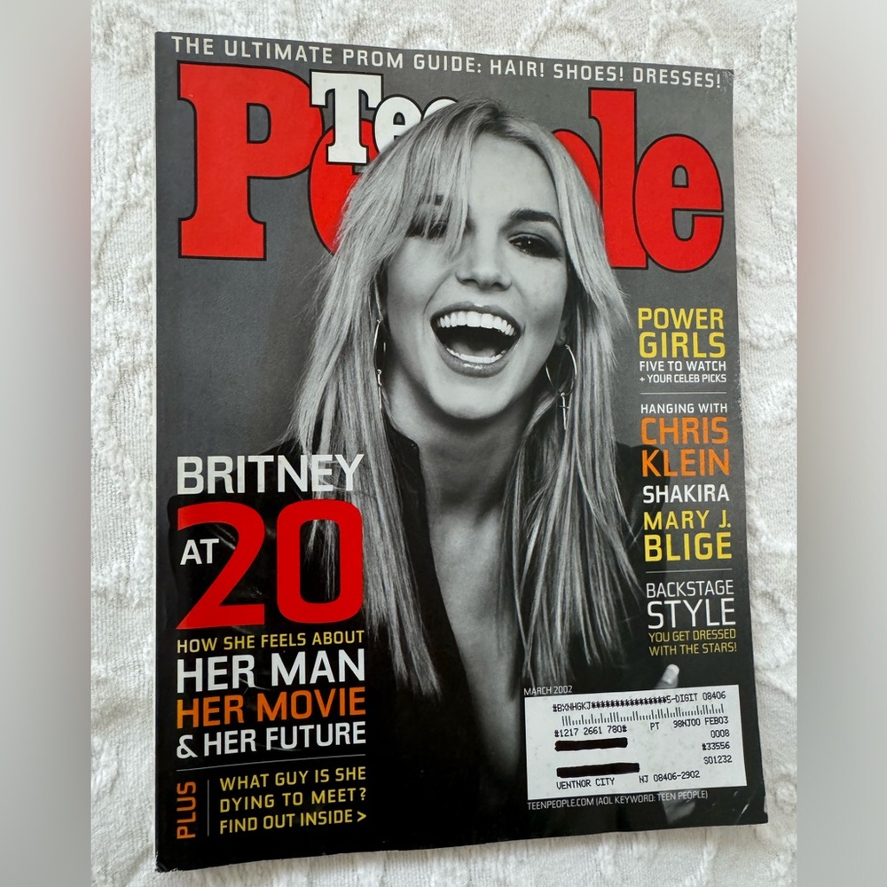 Britney Spears 2002 Teen People Magazine